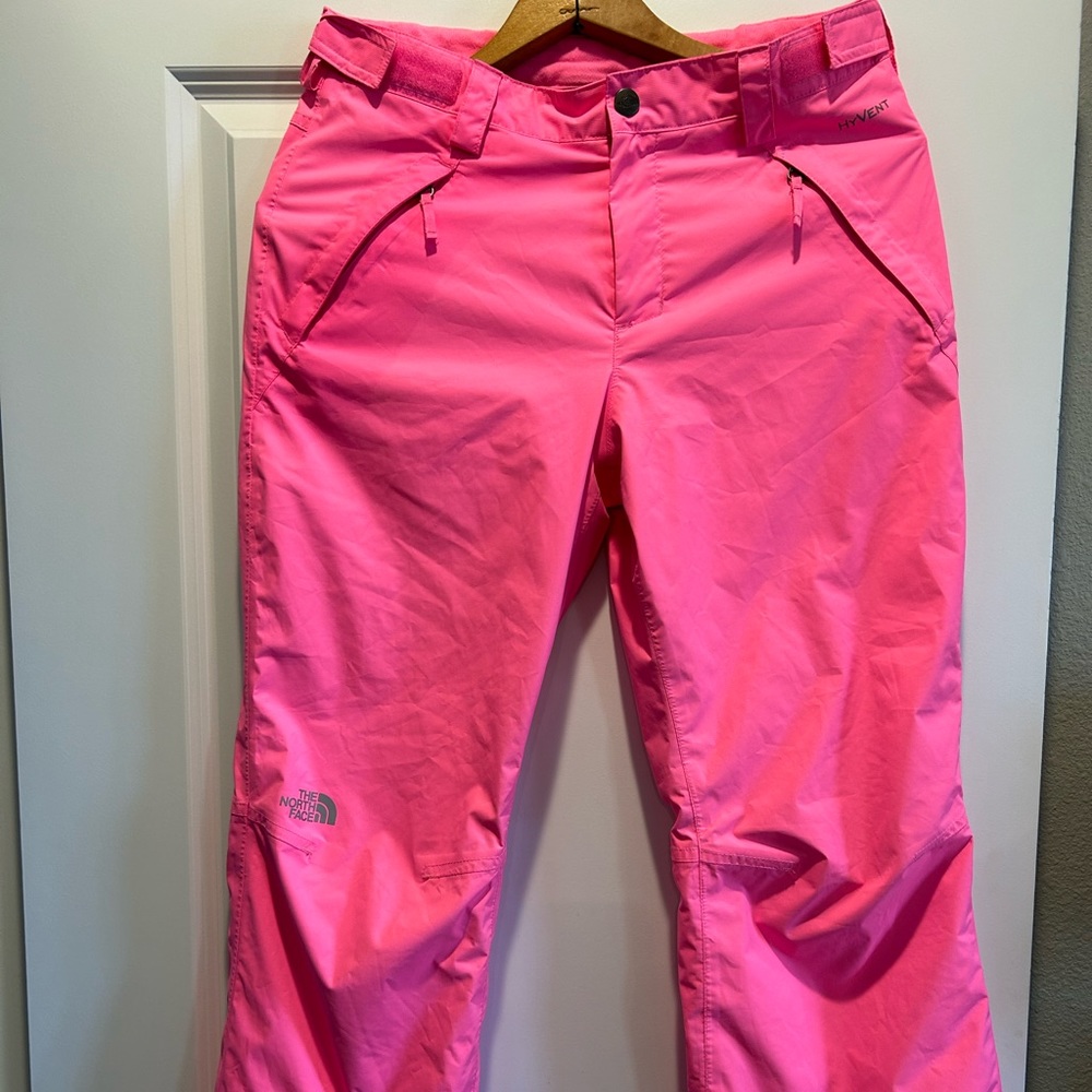 Girls North Face Hot Pink Ski Pants